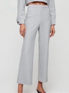 Wilfred Kick Flare Pant Black Gingham